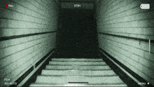 a screen shot of a video game shows a staircase and a door that says stby