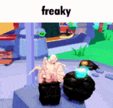 a video game with the word freaky on the top