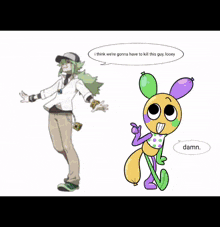 a picture of a girl with green hair and the words " at first i lol 'ed and then i serioused "