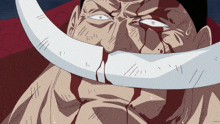 a drawing of a man with a white beard and blood coming out of his mouth