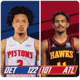 Detroit Pistons (122) Vs. Atlanta Hawks (101) Post Game GIF