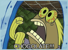 Chocolate Spongebob GIF - Chocolate Spongebob Angry GIFs