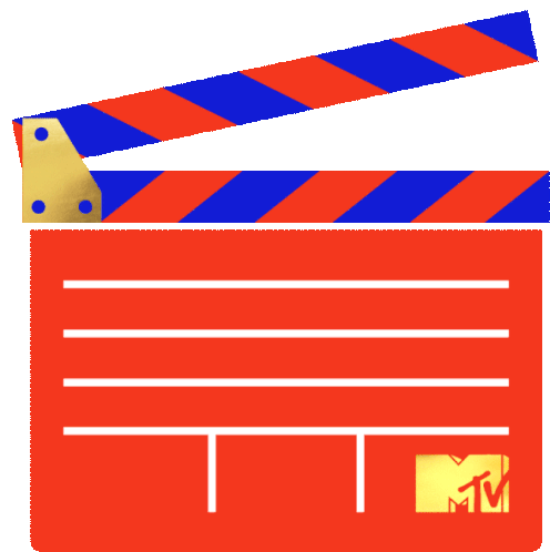 Clapperboard Mtv Movie And Tv Awards Sticker - Clapperboard Mtv Movie And Tv Awards Lights Camera Action Stickers