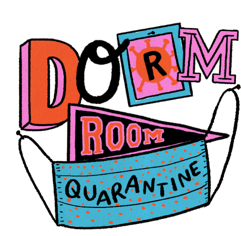 Dorm Room Quarantine Dorm Sticker - Dorm Room Quarantine Dorm Dorm Room Stickers