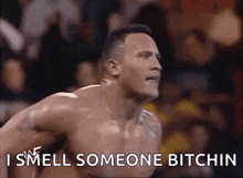 The Rock Smell GIF - The Rock Smell Wwe GIFs