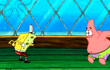 Spongebob Squarepants Patrick Star GIF - Spongebob Squarepants Patrick Star Chest Bump GIFs