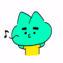 mint cat lovely cute sing
