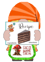 Gnome Cooking Sticker - Gnome Cooking Recipes Stickers