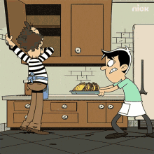 serving food dad kotaro the loud house the food is here