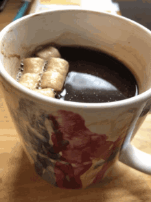 Coffee Marshmallows GIF - Coffee Marshmallows Hot Chocolate GIFs