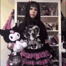 Kuromi Alt Girl GIF - Kuromi Alt Girl Pink Goth GIFs