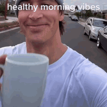 Healthy Morning Vibes Jtbarnett GIF - Healthy Morning Vibes Jtbarnett Coffee Mug GIFs