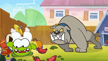 angry dog om nom om nom and cut the rope tricking the dog whistling