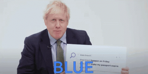 Boris Johnson Blue GIF - Boris Johnson Blue Passport - Discover & Share GIFs
