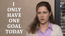 The Office Pam GIF - The Office Pam One Goal GIFs