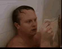 In The Shower Freak Out GIF - In The Shower Freak Out GIFs