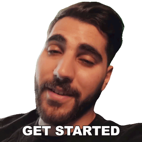 Get Started Rudy Ayoub Sticker - Get Started Rudy Ayoub Lets Begin Stickers