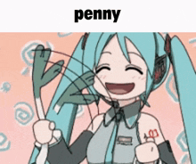 Hatsune Miku Penny GIF - Hatsune Miku Penny Leek Spin GIFs