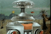 a robot with a dome on top of it