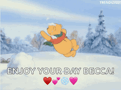 Snow Day Winnie The Pooh GIF - Snow Day Winnie The Pooh Winter GIFs