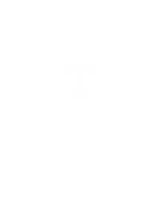 a blue graduation cap with the letter t on top