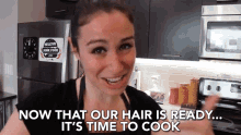 Now That Our Hair Is Ready Its Time To Cook GIF - Now That Our Hair Is Ready Its Time To Cook Hair Is Ready GIFs