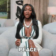 Peace Basketball Wives GIF - Peace Basketball Wives Peace Out GIFs