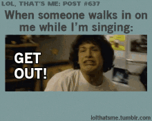 Andy Samberg Get Out GIF - Andy Samberg Get Out Singing GIFs