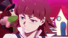 anime girl and boy blushing sneezing rushi modo montgomery lucy maud montgomery
