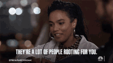 Theyre A Lot Of People Rooting For You Freema Agyeman GIF - Theyre A Lot Of People Rooting For You Freema Agyeman Dr Helen Sharpe GIFs