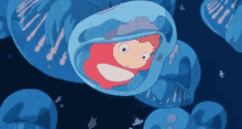 Ghibli Ponyo GIF - Ghibli Ponyo Jellyfish GIFs