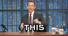 Late Night With Seth Meyers - This Could Not Be Less Important GIF - Seth Meyers Late Night Seth Late Night With Seth Meyers GIFs