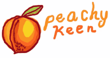 peachy keen peach fruit fruity summer