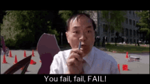 You Fail You Fail Fail Fail GIF - You Fail You Fail Fail Fail Mr Yip GIFs