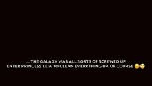 a long time ago in a galaxy far far away ... the galaxy was all sorts of screwed up