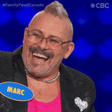 Laughing Marc GIF - Laughing Marc Family Feud Canada GIFs