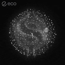 the word eco is on the bottom of a picture