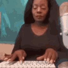 Unbothered Typing GIF