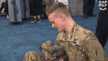 Soldier Hug GIF - Soldier Hug Tight Hug GIFs