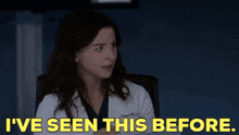 Greys Anatomy Amelia Shepherd GIF - Greys Anatomy Amelia Shepherd Ive Seen This Before GIFs