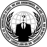 Anonymous Anonymous Bites Back Sticker - Anonymous Anonymous Bites Back Anonymous Logo Stickers