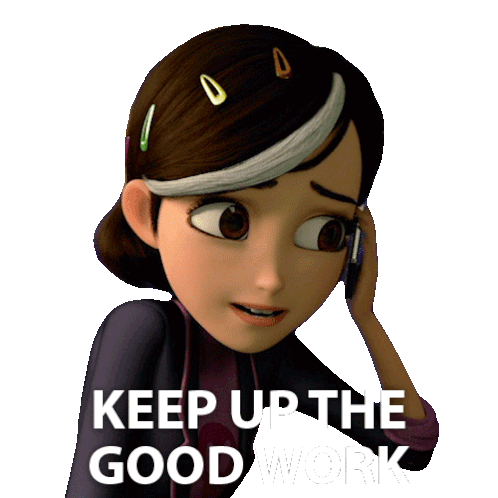 Keep Up The Good Work Claire Nunez Sticker - Keep Up The Good Work Claire Nunez Trollhunters Tales Of Arcadia Stickers