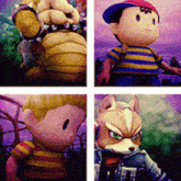 Bowser Ness Lucas And Fox GIF - Bowser Ness Lucas And Fox GIFs