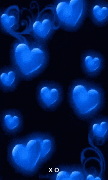 Blue Hearts Hearts Background GIF - Blue Hearts Hearts Background Heart Gif GIFs