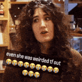 Kate Berlant Even She Was Weirded Out GIF - Kate Berlant Even She Was Weirded Out Even She Was Weirded Tf Out GIFs