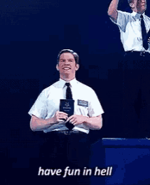 The Book Of Mormon Have Fun GIF - The Book Of Mormon Have Fun Hell GIFs