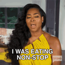 I Was Eating Nonstop Kenya Moore GIF - I Was Eating Nonstop Kenya Moore Real Housewives Of Atlanta GIFs