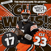 Cleveland Browns (23) Vs. Tampa Bay Buccaneers (17) Post Game GIF - Nfl National Football League Football League GIFs