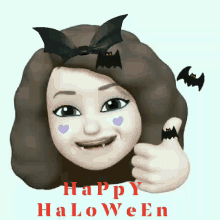 Happy Halloween Bat GIF - Happy Halloween Bat Thumbs Up GIFs