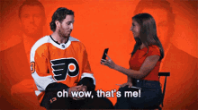 Kevin Hayes Oh Wow Thats Me GIF - Kevin Hayes Oh Wow Thats Me Philadelphia Flyers GIFs